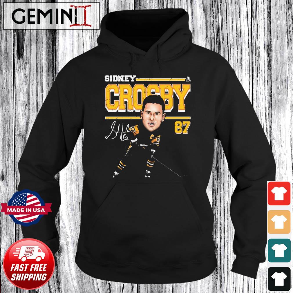 Sidney Crosby Pittsburgh Cartoon Signature s Hoodie