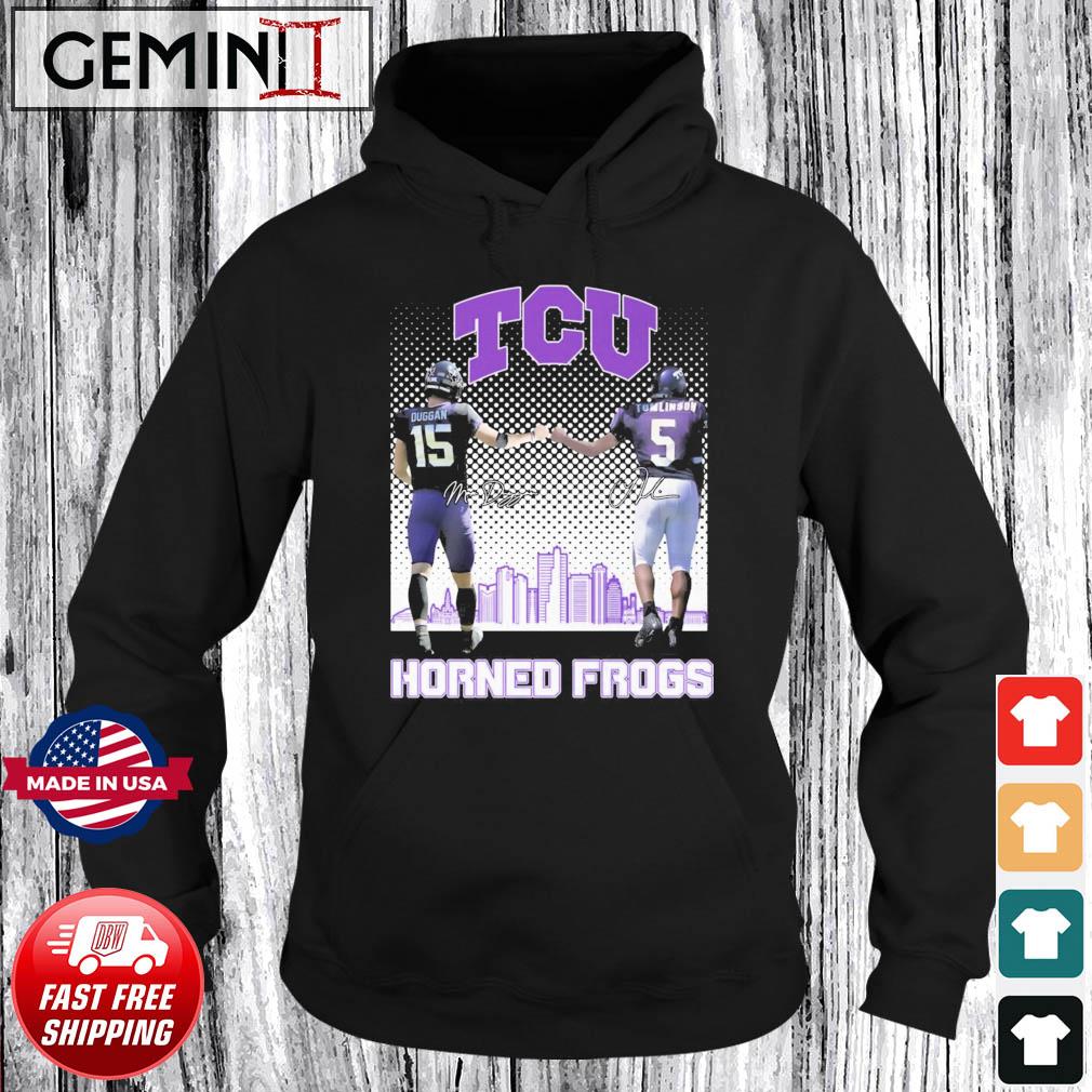 TCU Horned Frogs Max Duggan Vs LaDainian Tomlinson Signatures shirt,  hoodie, sweater, long sleeve and tank top