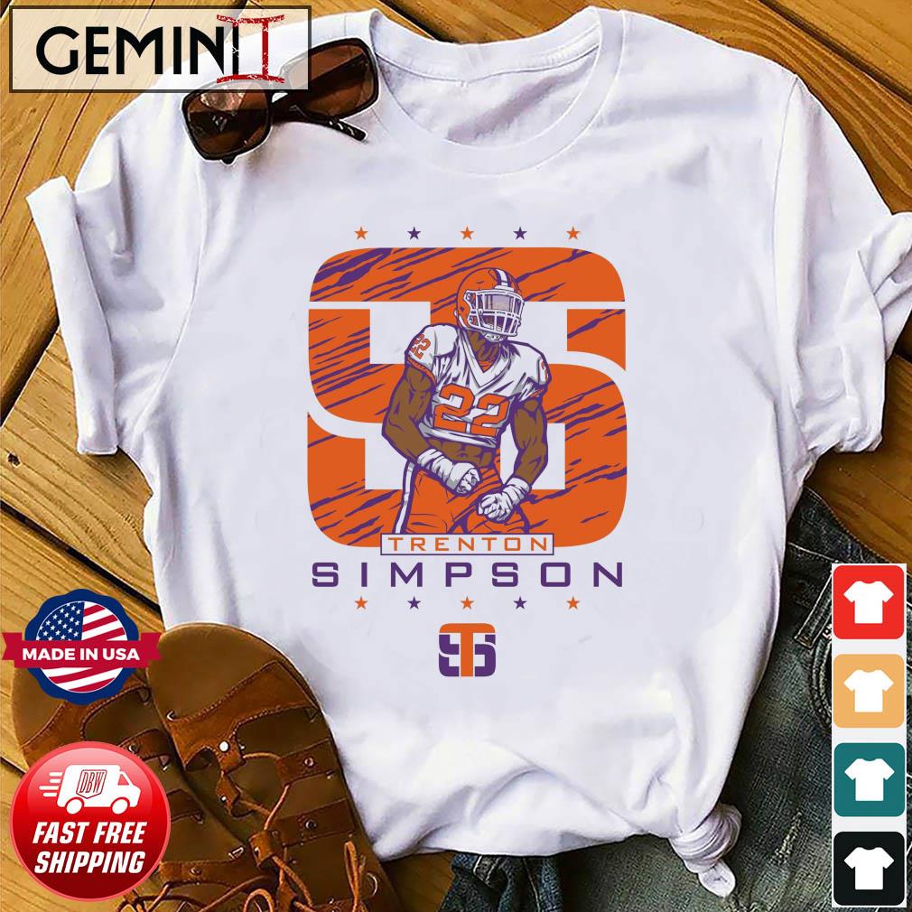 Trenton Simpson TS 22 Clemson Tigers Shirt