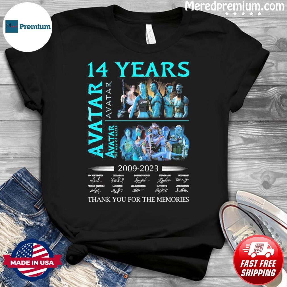 14 Years Avatar 2 Season 2009-2023 Thank You For The Memories Signatures Shirt