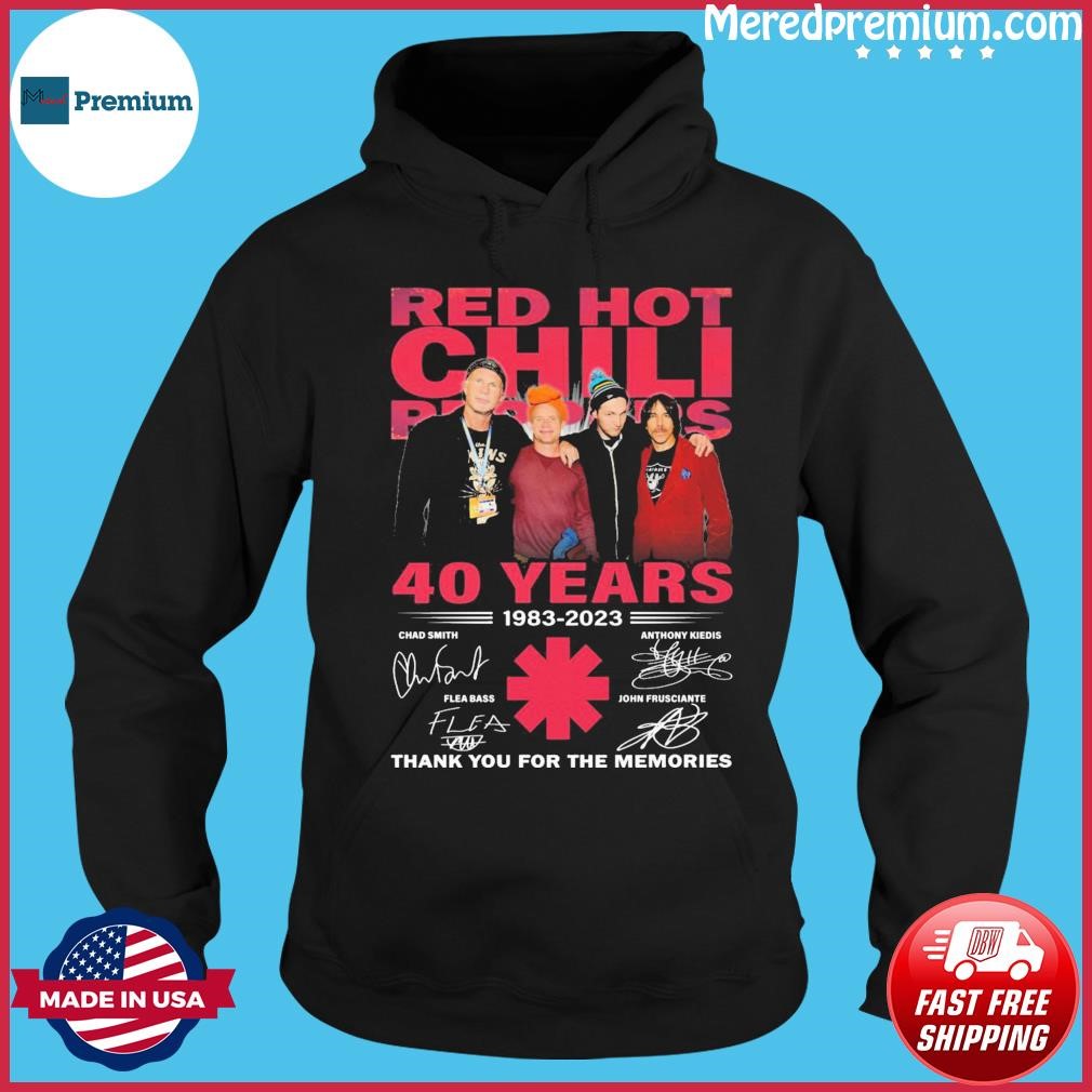 1983-2023 Red Hot Chili Peppers 40 Years Thank You For The Memories Signatures Shirt Hoodie.jpg