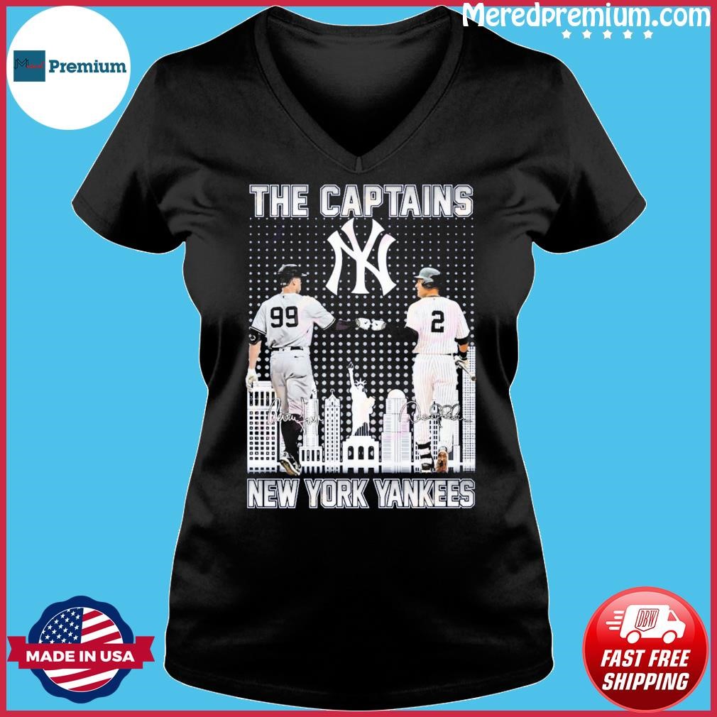 The Captain Aaron Judge And Derek Jeter New York Yankees Signatures Shirt  For Men Women