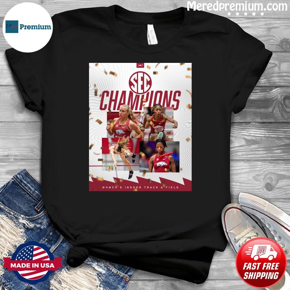 Arkansas Women's Indoor Track & Field 2023 SEC Champions Shirt