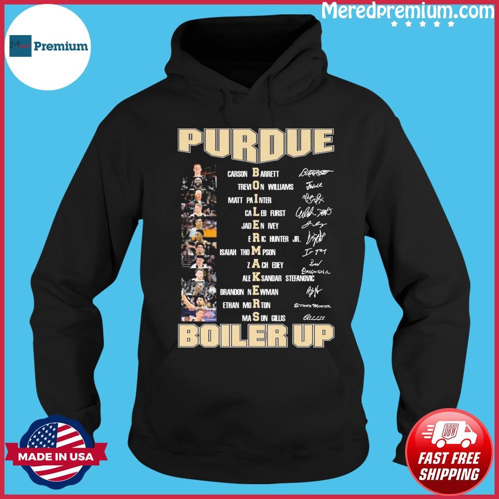 Boiler Up Purdue Boilermakers Basketball Signatures Shirt Hoodie.jpg