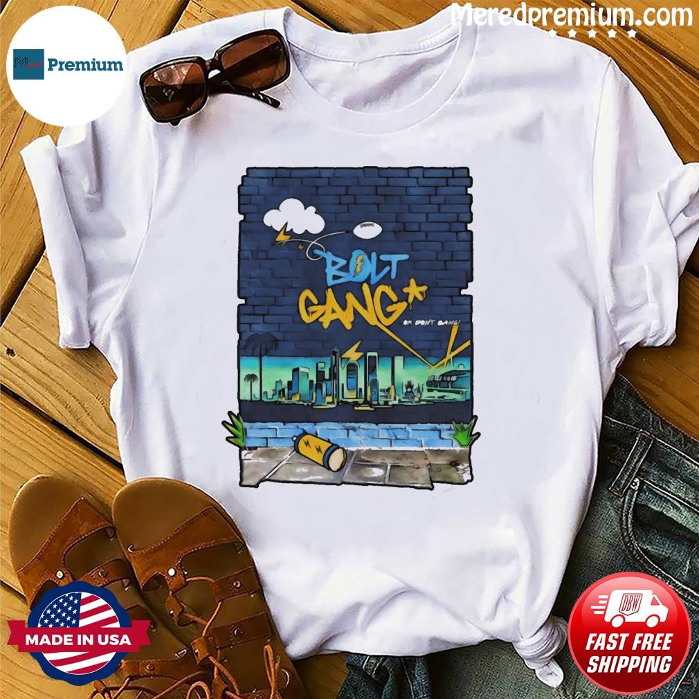 Bolt Gang Or Don’t Bang Los Angeles Chargers Skyline shirt