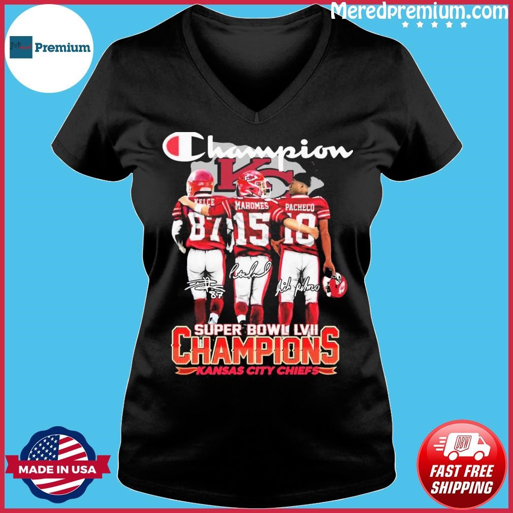 Champion Patrick Mahomes Kansas City Chiefs 2 Super Bowl Champions  Signatures Shirt, hoodie, sweater, long sleeve and tank top