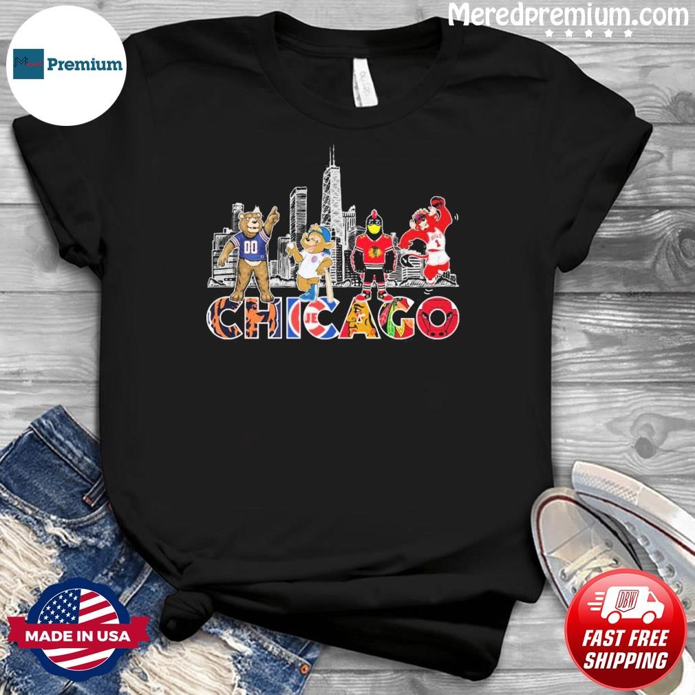 Chicago Skyline Sport Teams Mascots Shirt