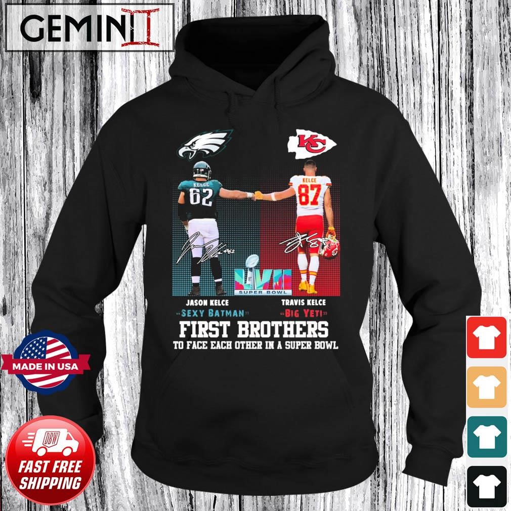 Kelce Brothers Jason Kelce Vs Travis Kelce Lvii Super Bowl Matchup Shirt,  hoodie, sweater and long sleeve