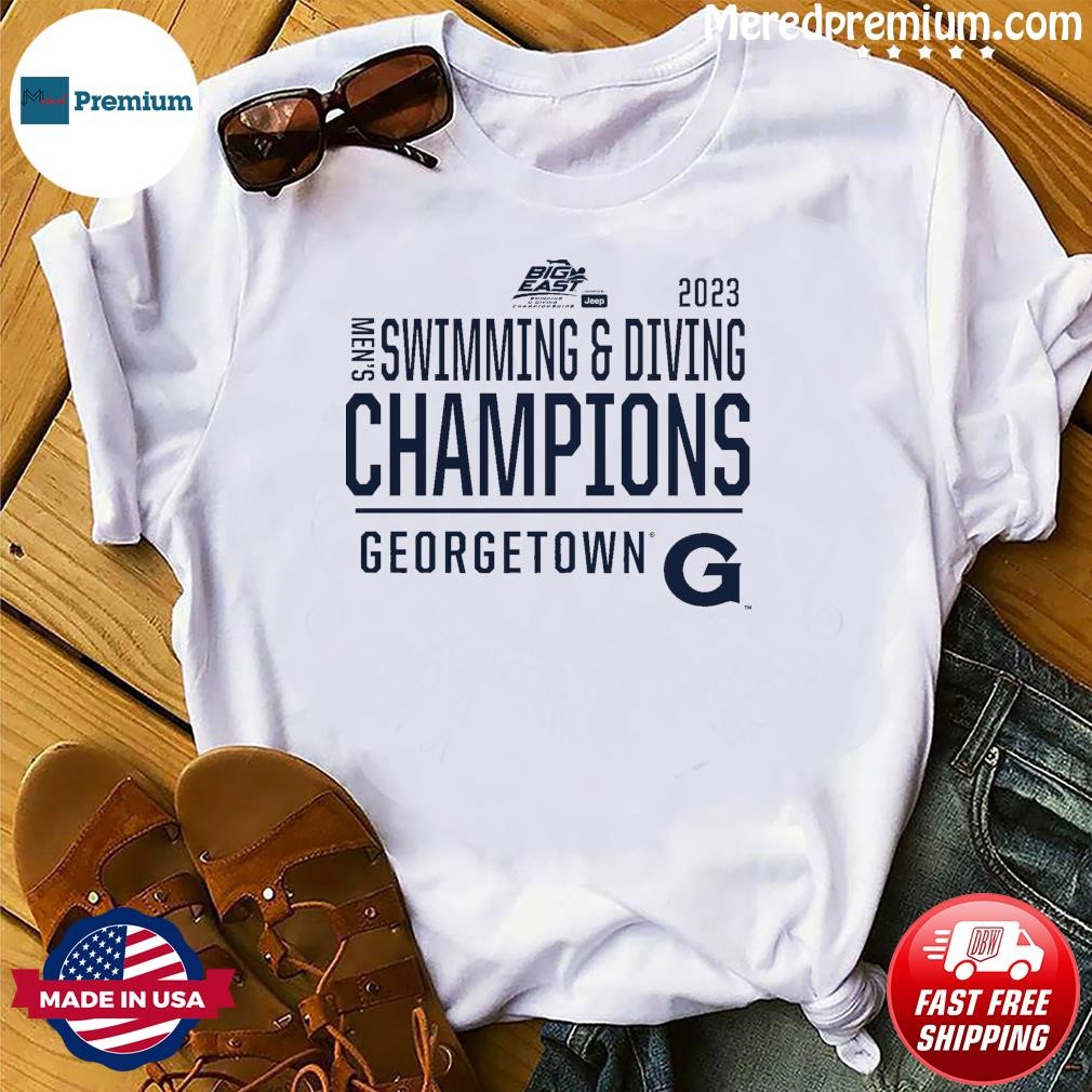 Georgetown Hoyas 2023 Big East Men's Swimming & Diving Champions T-Shirt