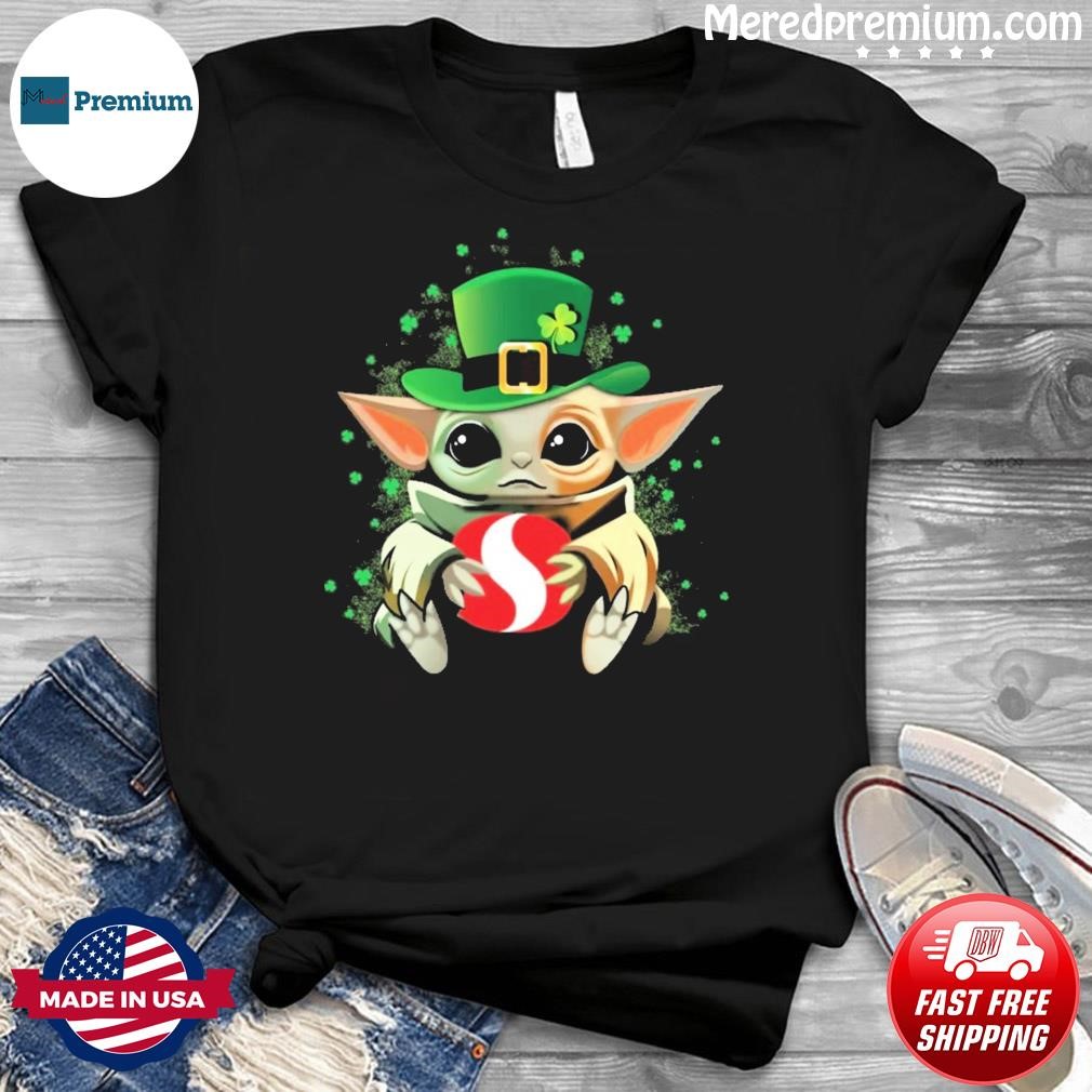 Happy St Patrick's Day Baby Yoda Hug Safeway Shirt