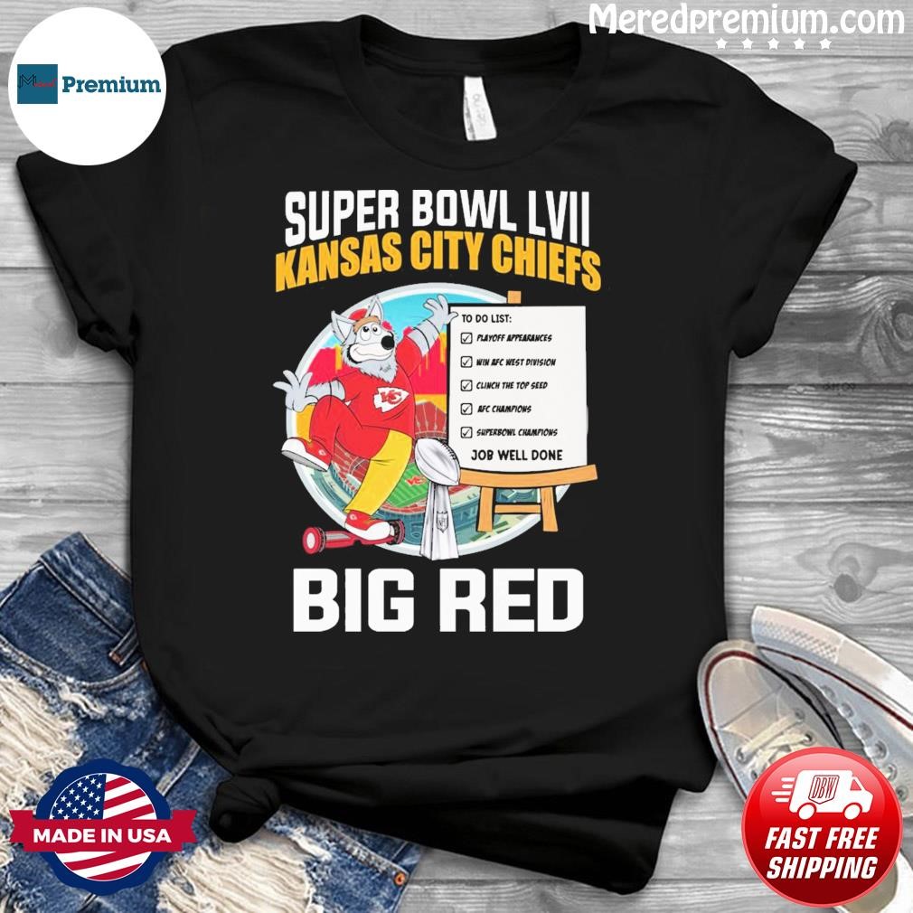 Kansas City Chiefs 2022-2023 Super Bowl LVII Champions Big Red Shirt