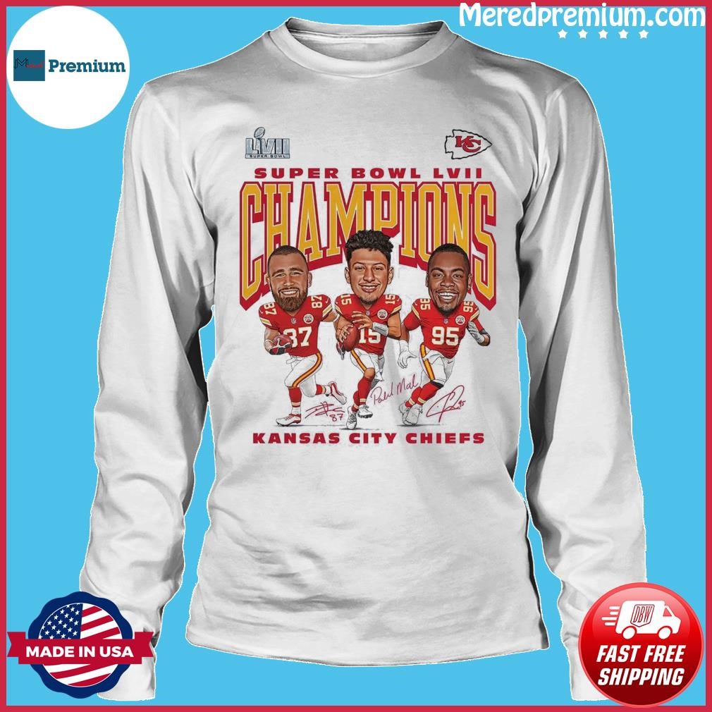 Super Bowl LVII Champions Chiefs Caricature Shirt, hoodie, sweater