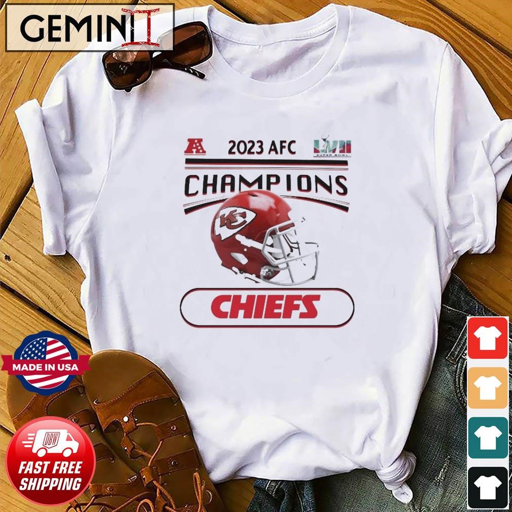 Kansas City Chiefs 2023 AFC Conference Champions Helmet Shirt