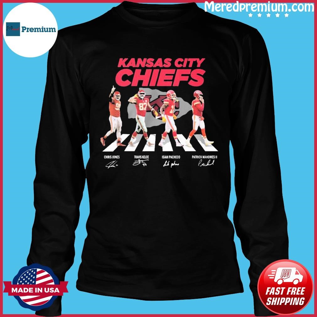 Kansas City Chiefs Chris Jones Travis Kelce Isiah Pacheco Patrick Mahomes  II Abbey Road signatures shirt, hoodie, sweater, long sleeve and tank top