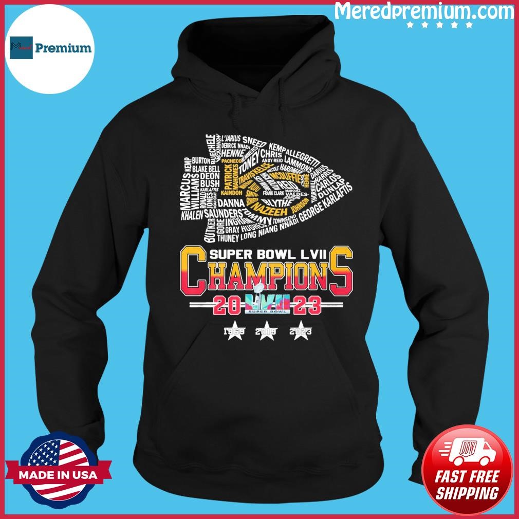Kansas City Chiefs Logo Players Name 2023 Super Bowl LVII Champions Shirt Hoodie.jpg