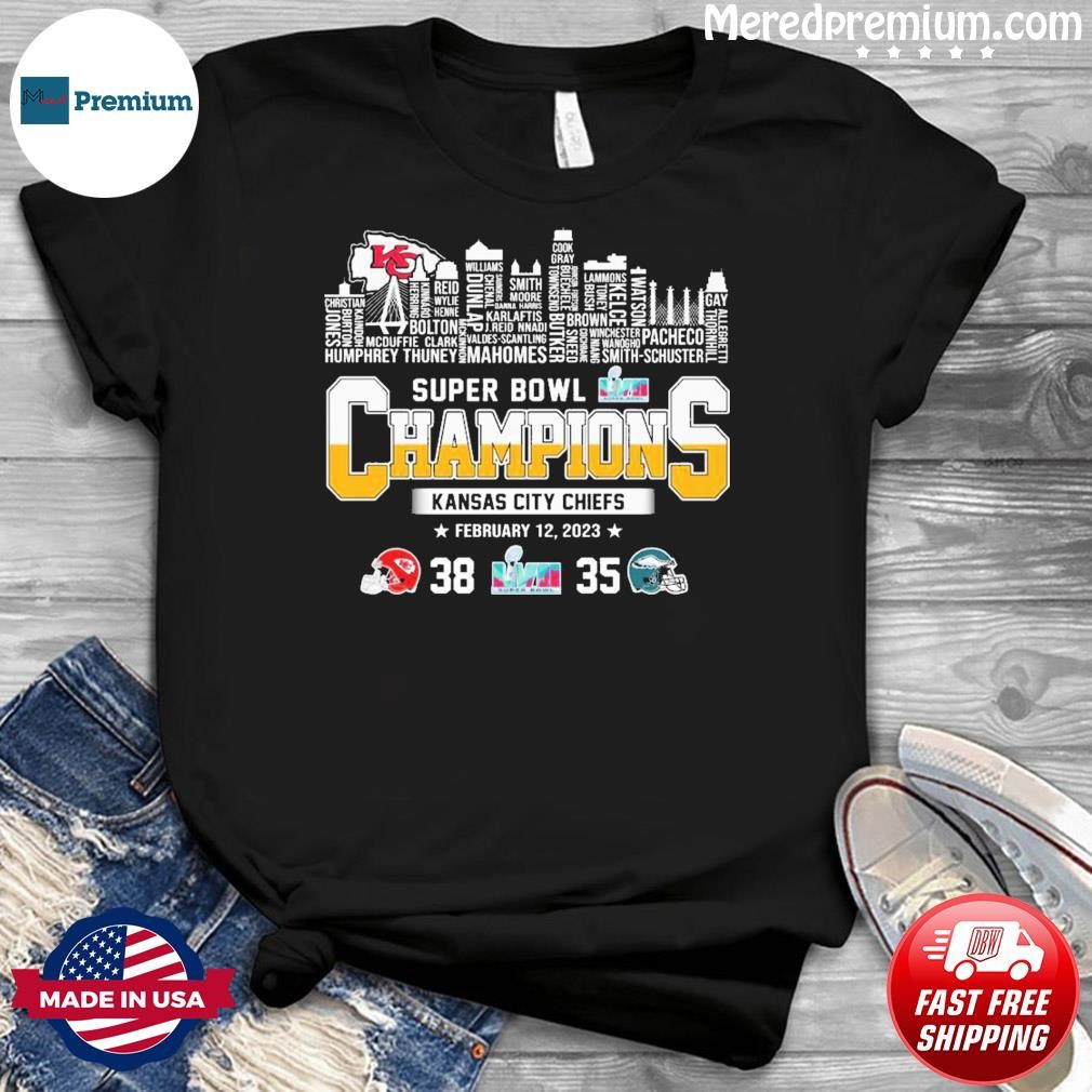 FREE shipping Kansas City Chiefs Squad 2023 Super Bowl LVII Champions  Signature shirt, Unisex tee, hoodie, sweater, v-neck and tank top