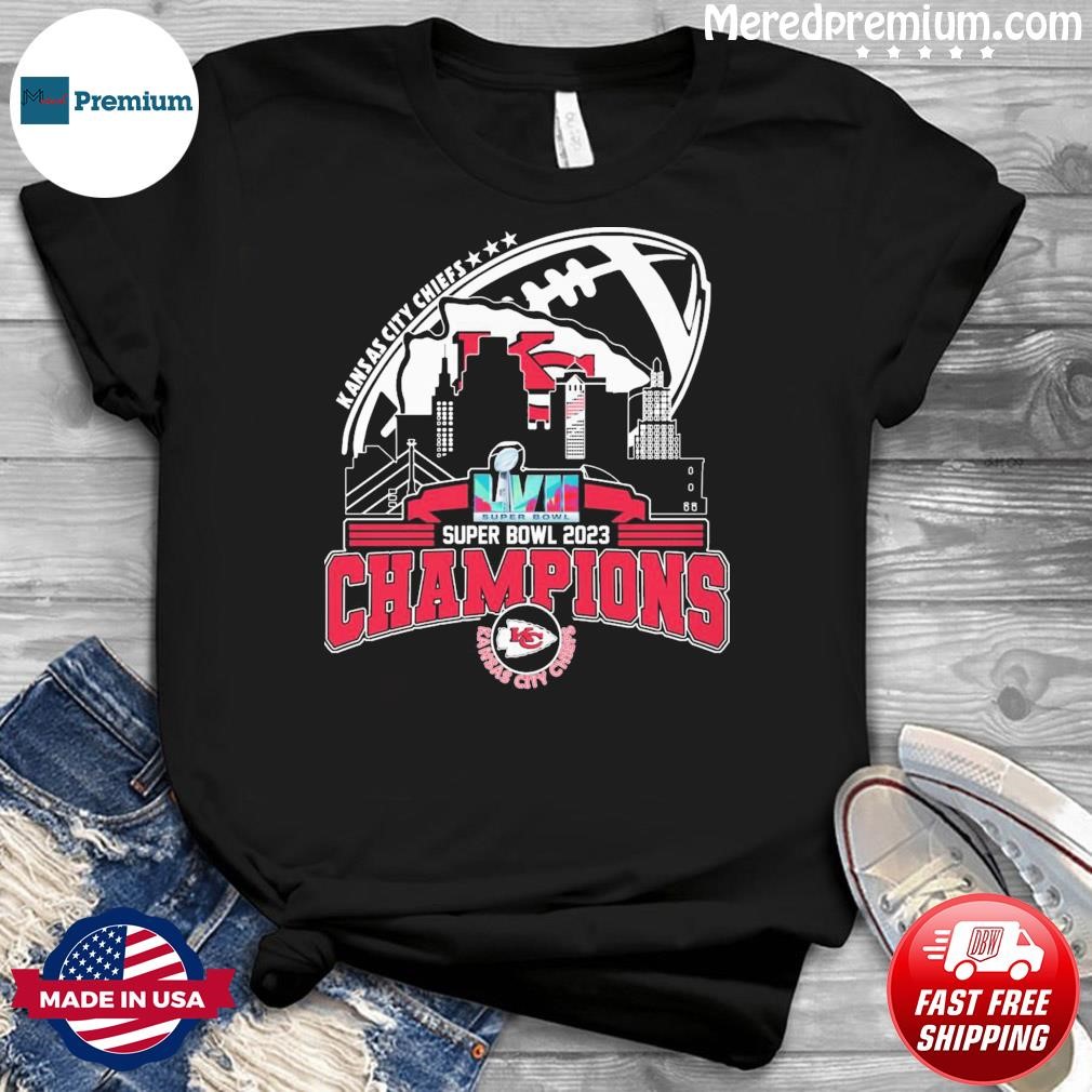 Kansas City Chiefs Skyline Super Bowl LVII Champions 2023 Shirt