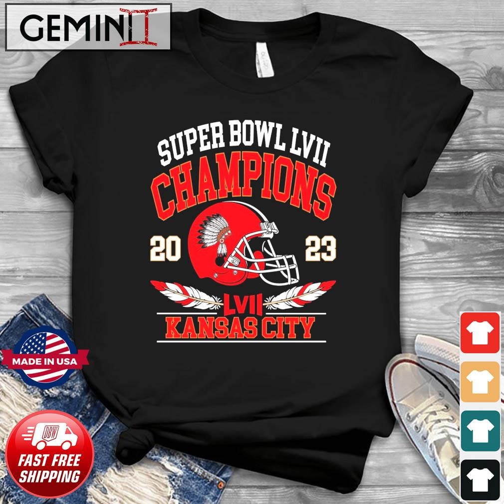 Kansas City Chiefs Super Bowl LVII 2023 Champions Helmet shirt
