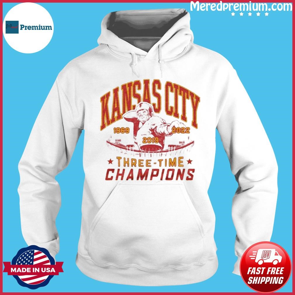 Kansas City chiefs Three Time Champions 1969, 2019, 2022 shirt Hoodie.jpg