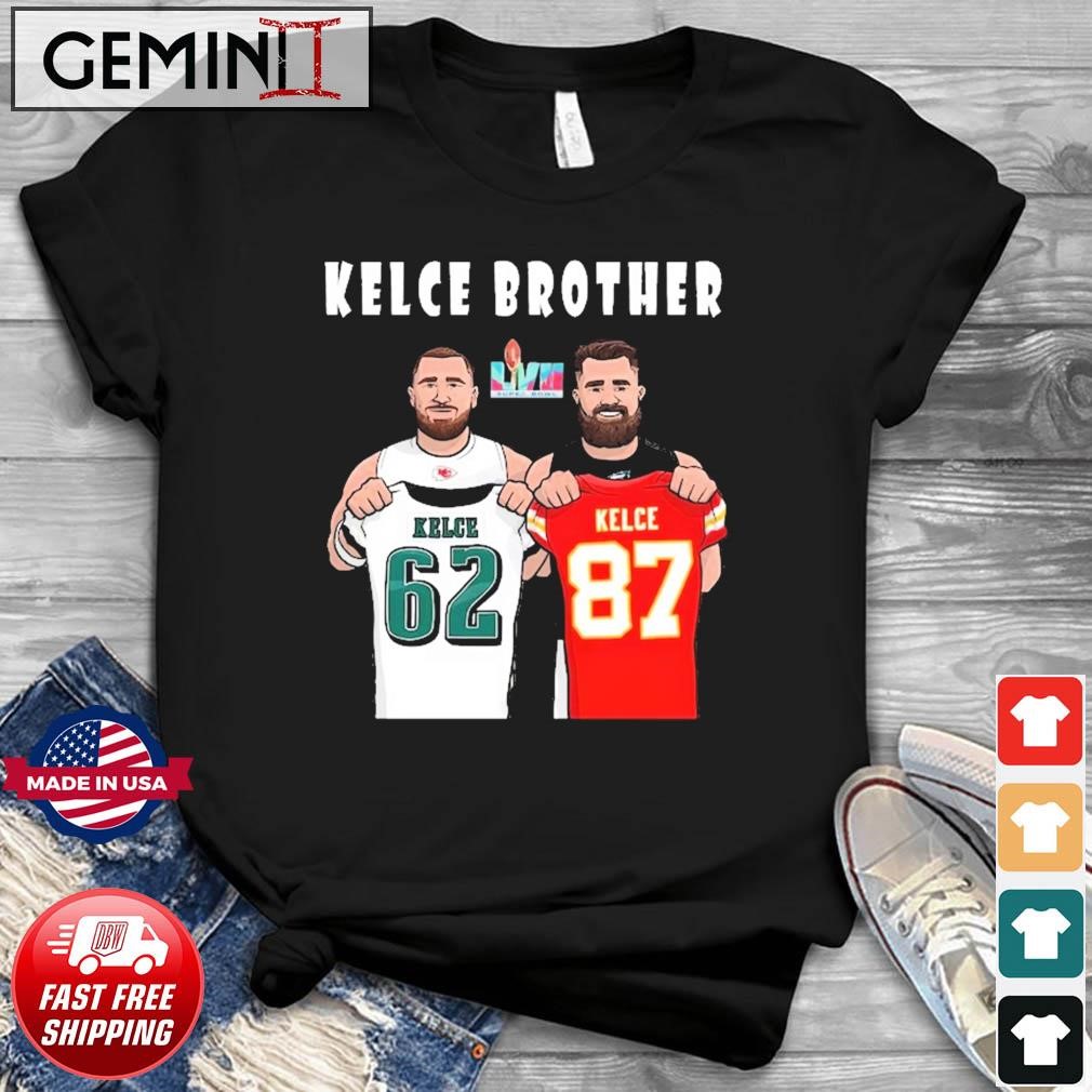 Kelce Brothers Jason Kelce vs Travis Kelce LVII Super Bowl Matchup shirt