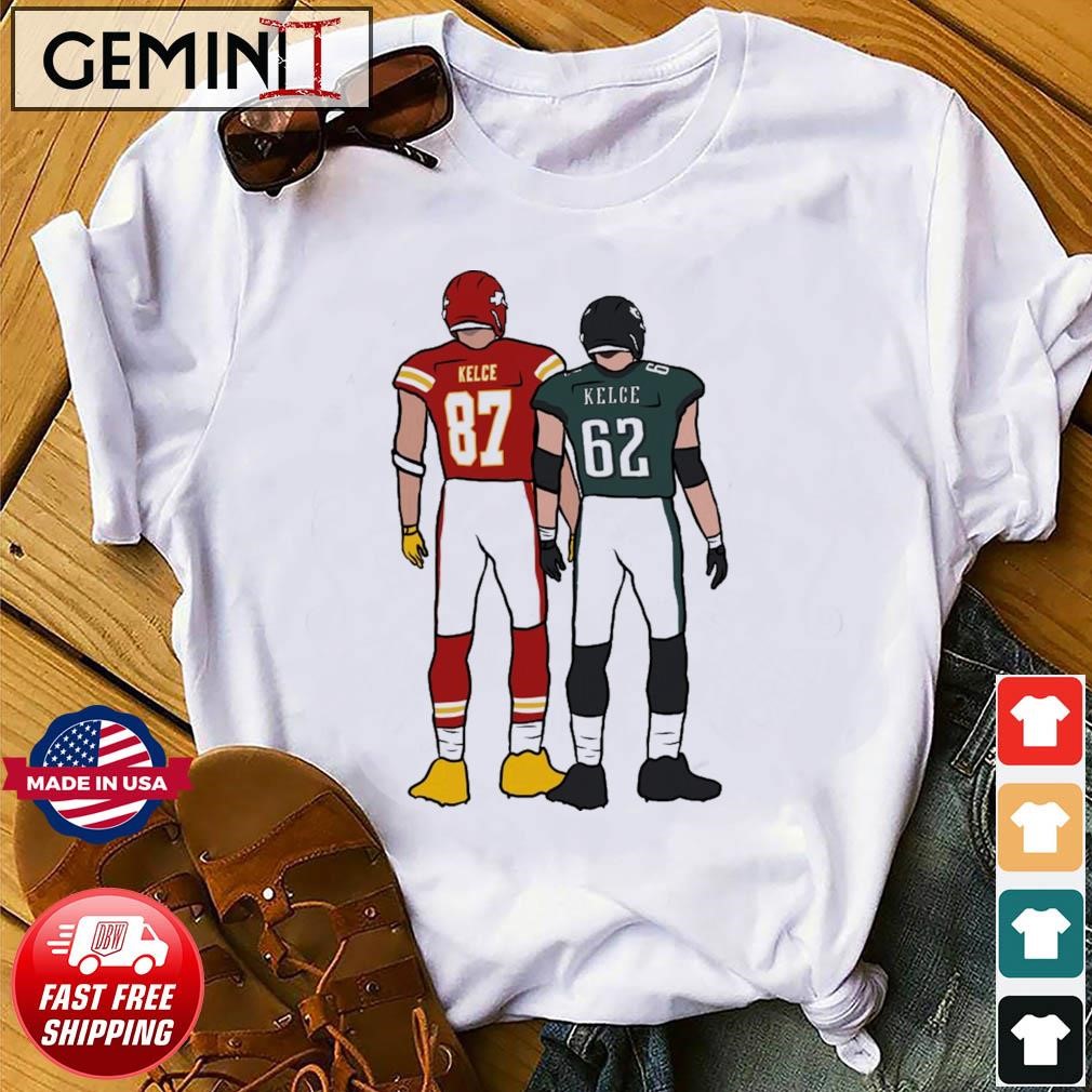 Kelce Brothers Travis and Jason Kelce Back-To Shirt