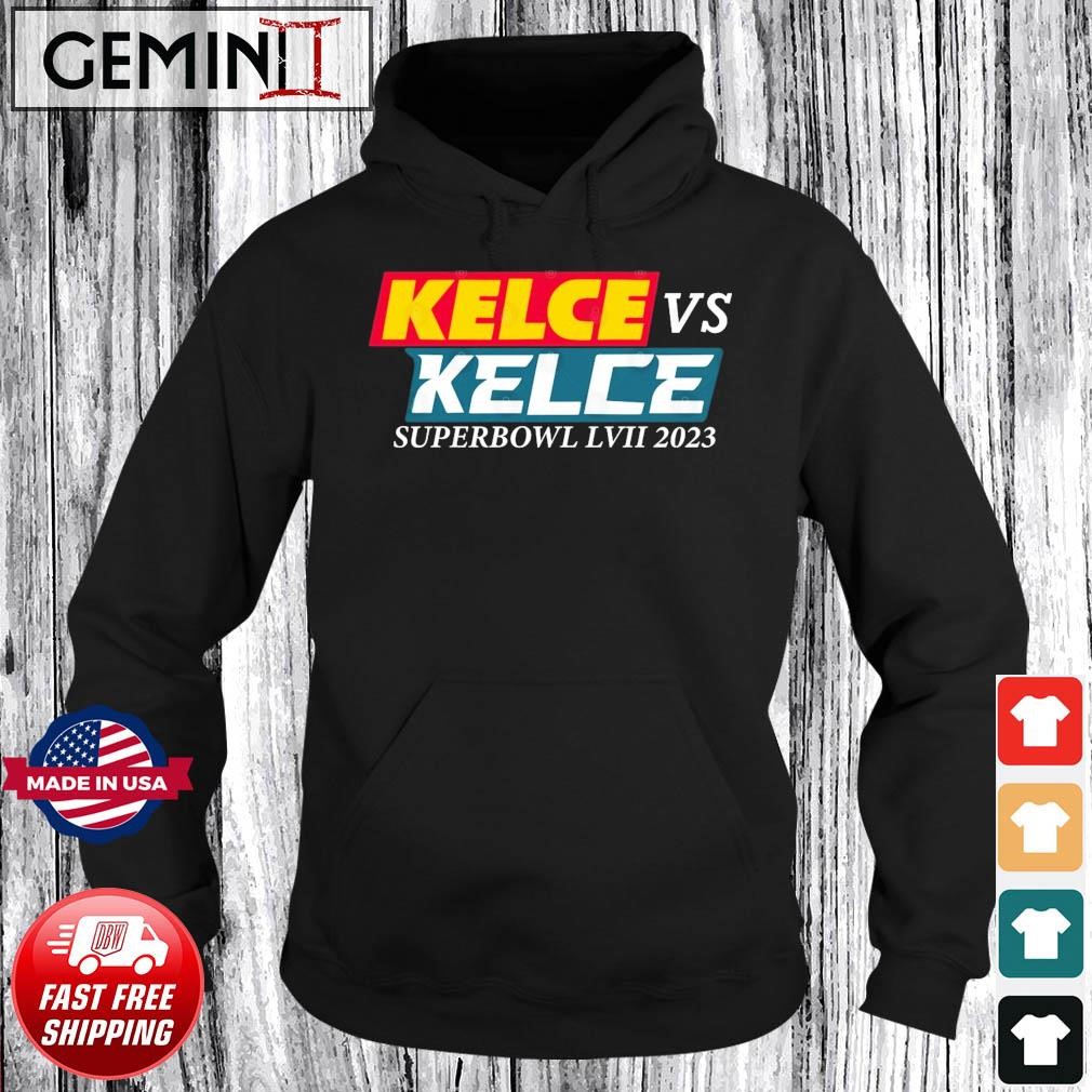 Kelce vs Kelce Funny Kelce's Brother Travis And Jason Super Bowl 2023 Shirt Hoodie.jpg