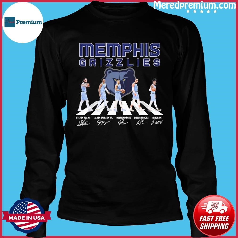 2023 Memphis Grizzlies team abbey road signatures shirt, hoodie, sweater,  long sleeve and tank top