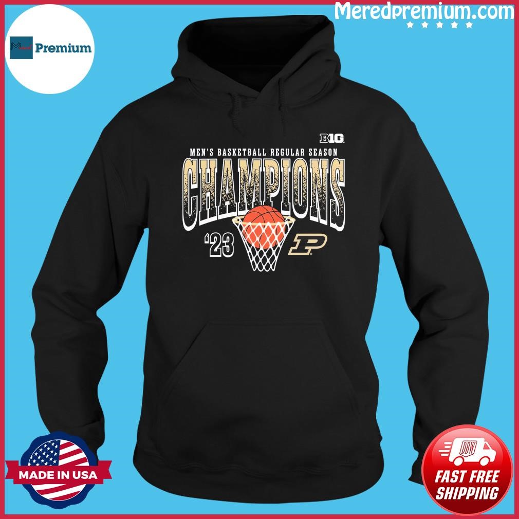 Purdue Boilermakers 2023 Big 10 Men's Basketball Regular Season Champions shirt Hoodie.jpg