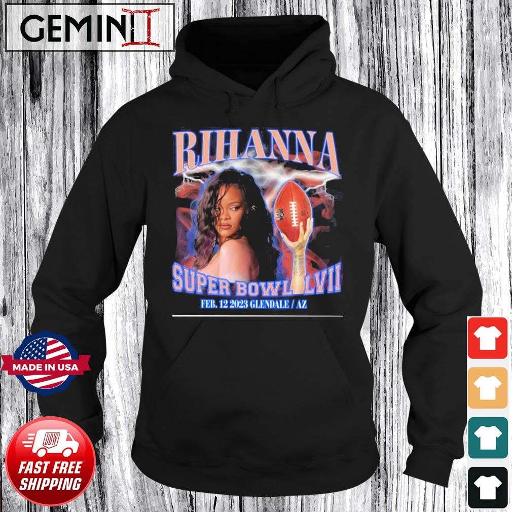 Rihanna Football Super Bowl 2023 Shirt, American Football Short Sleeve  Sweater