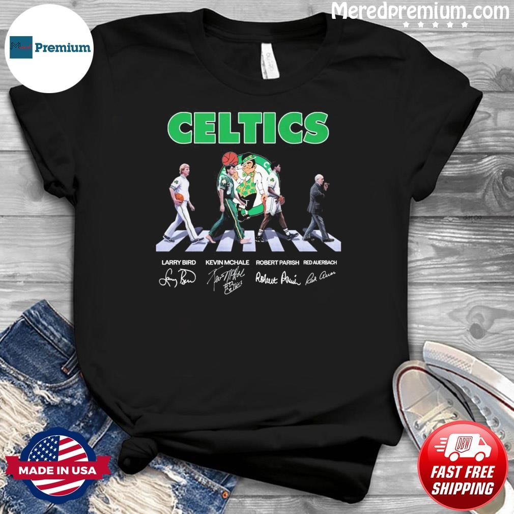 The Celtics Basketball Team Abbey Road 2023 Signatures Shirt