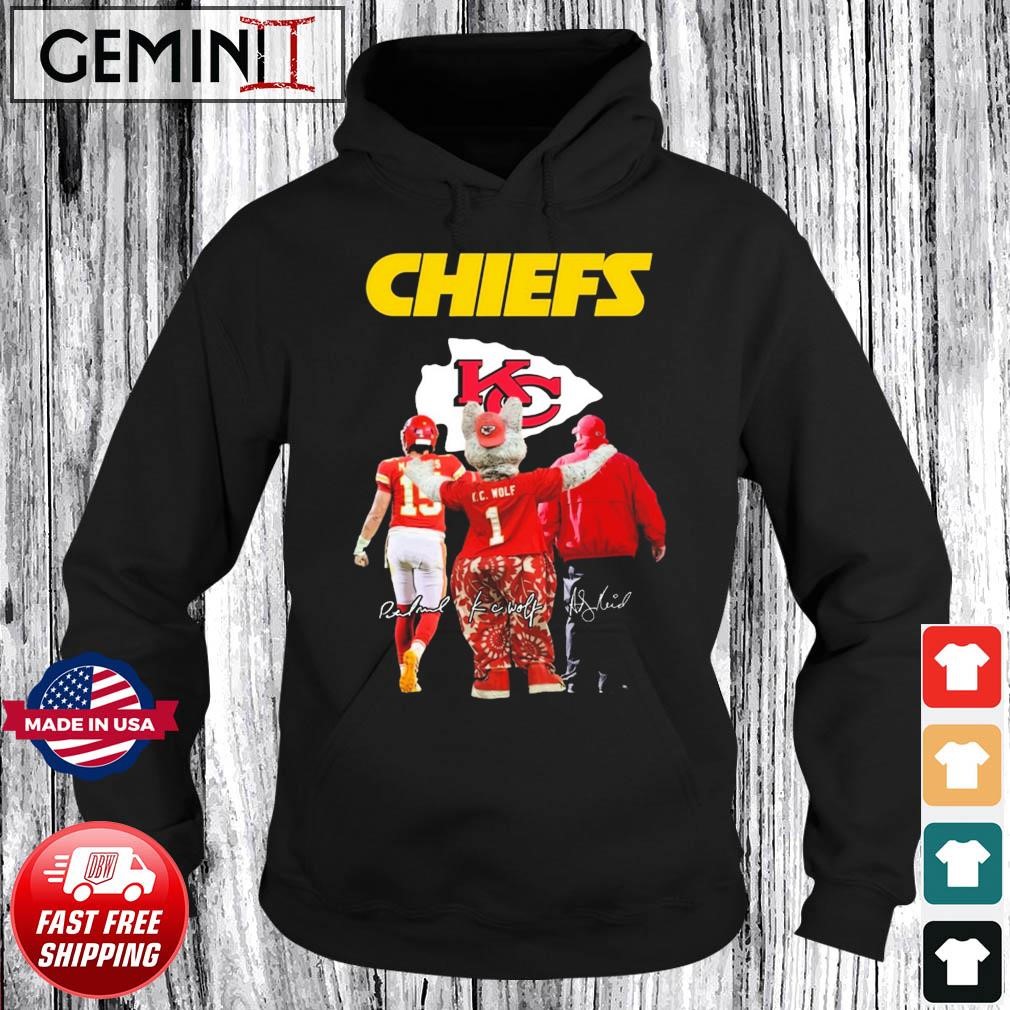 The Chiefs Patrick Mahomes Kc Wolf And Andy Reid Signatures Shirt Hoodie.jpg