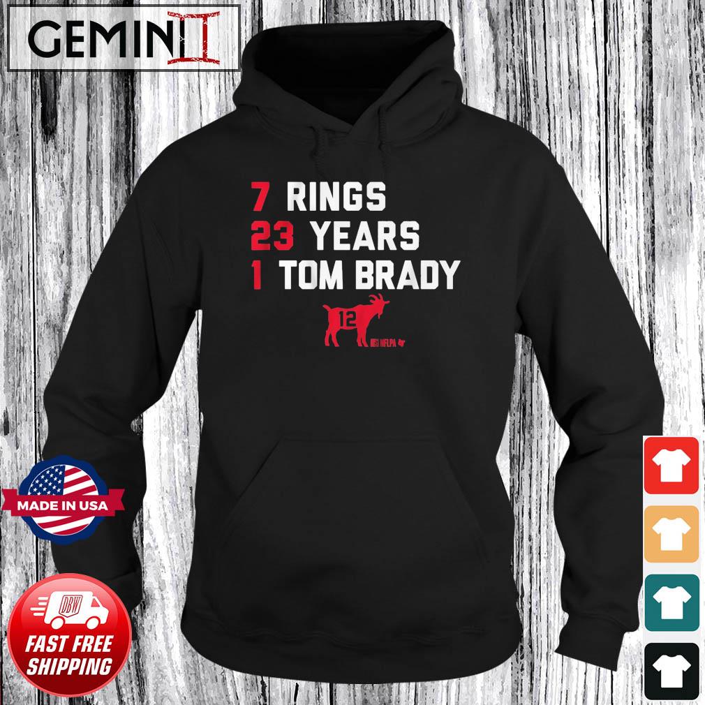 7 Rings 23 Years 1 Tom Brady shirt, hoodie, sweatshirt and tank top