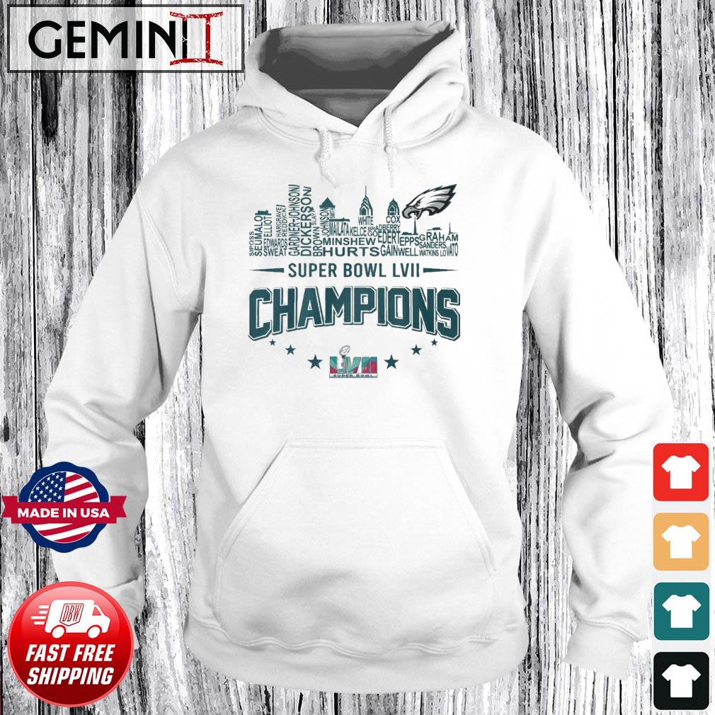 The philadelphia eagles 2023 super bowl champions shirt, hoodie