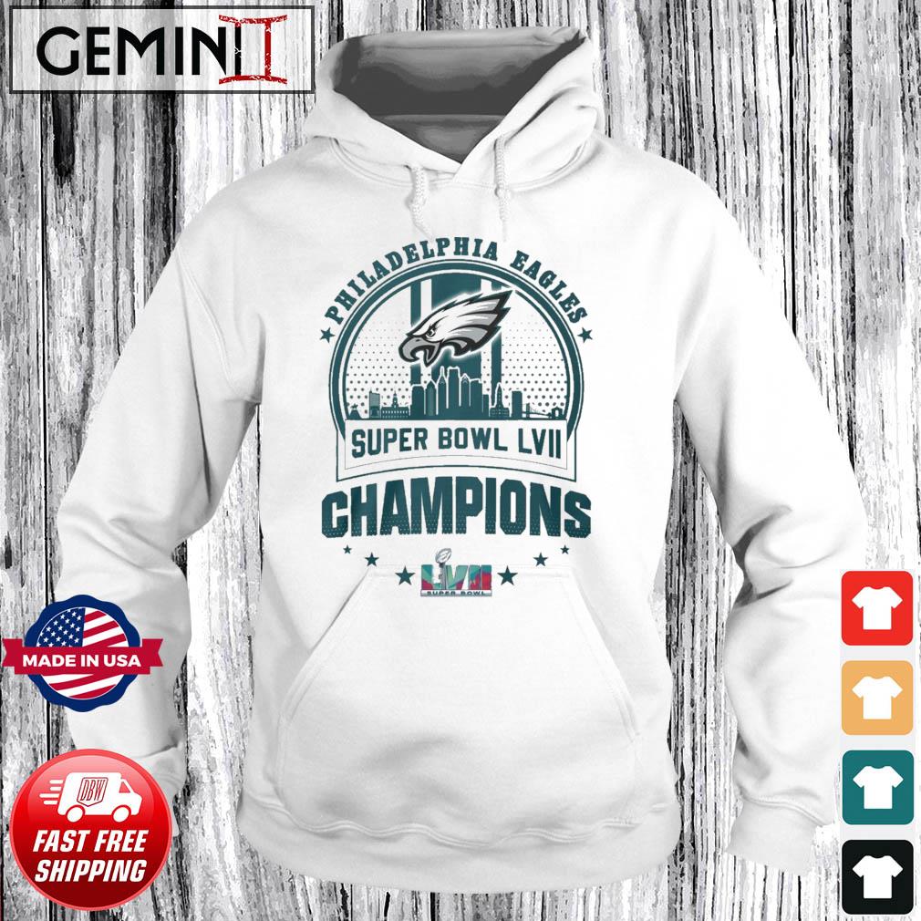 Philadelphia eagles super bowl lvii custom name & number shirt, hoodie,  sweater, long sleeve and tank top