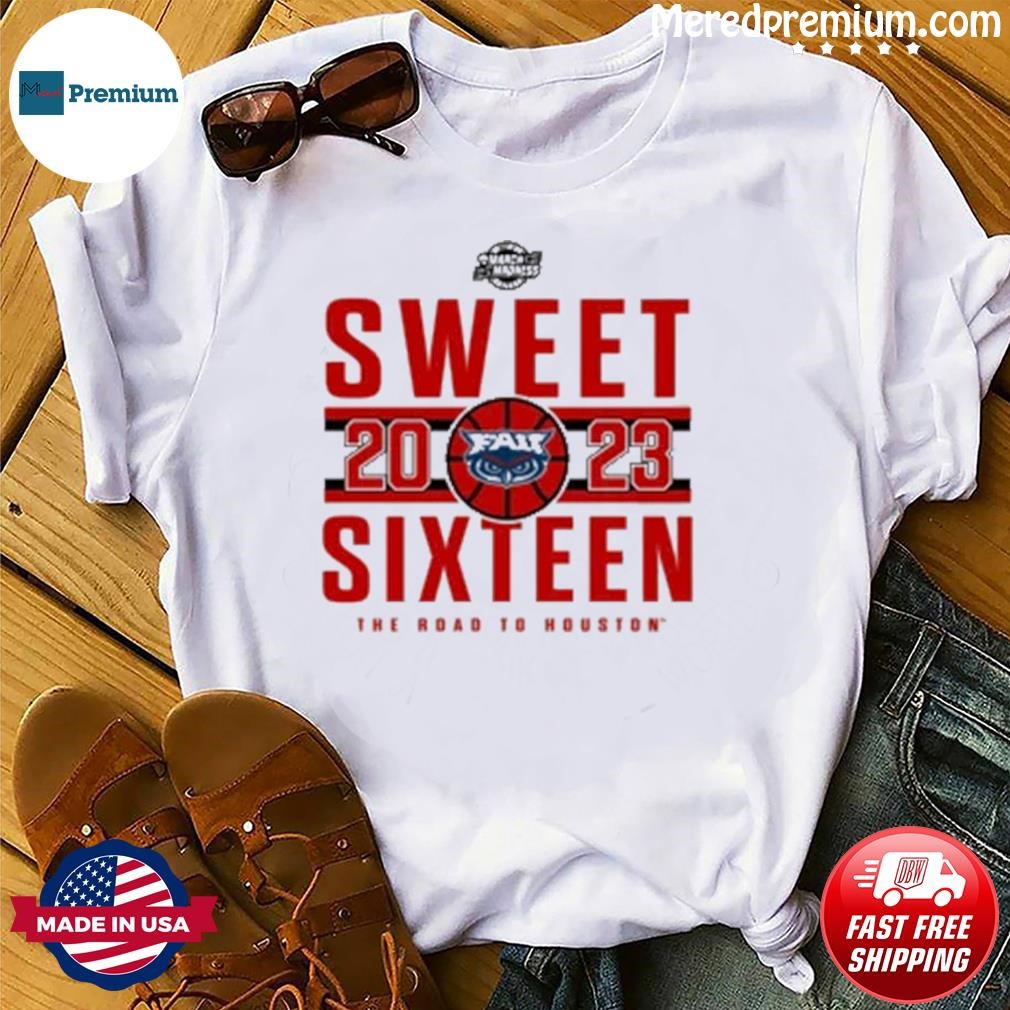 2023 Ncaa Fau Owls Men’s Basketball Sweet Sixteen The Road To Houston Shirt