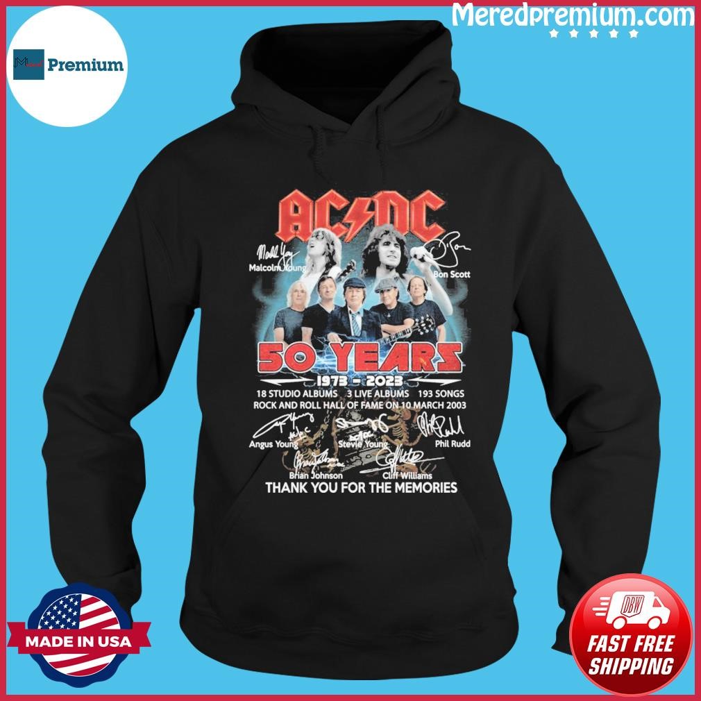 Acdc 50 Years 1972-2023 18 Studio Albums Signature Thank You For The Memories Shirt Hoodie.jpg