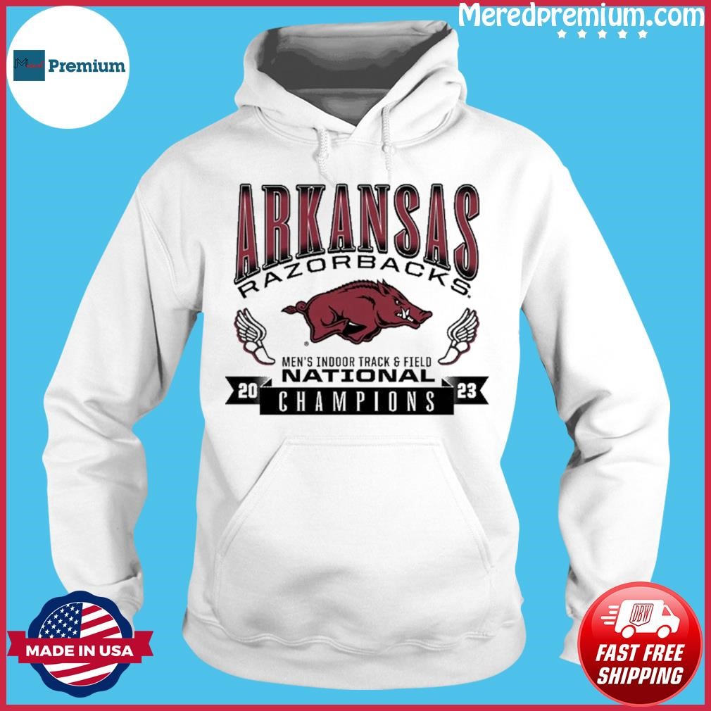 Arkansas National Champions 2023 Men's Indoor Track & Field Shirt Hoodie.jpg
