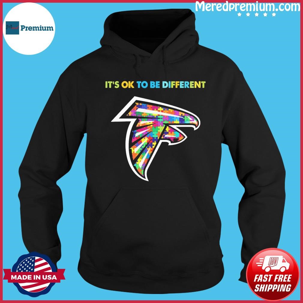 Atlanta Falcons It's Ok To Be Different Autism Awareness Shirt Hoodie.jpg