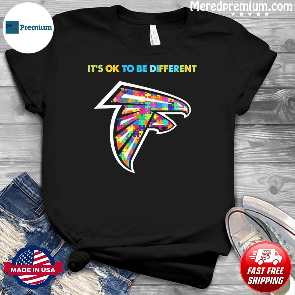 Atlanta Falcons It's Ok To Be Different Autism Awareness Shirt
