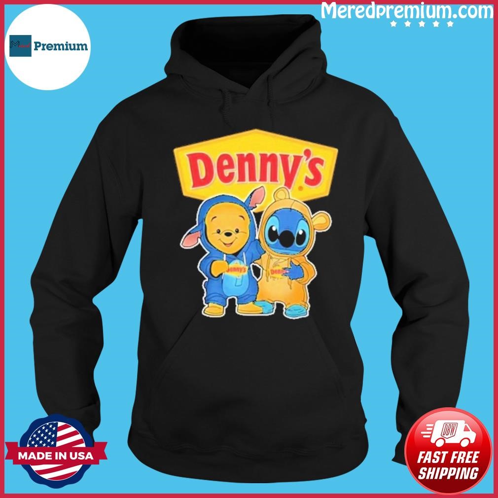 Baby Stitch And Baby Winnie-the-pooh Denny's Shirt Hoodie.jpg