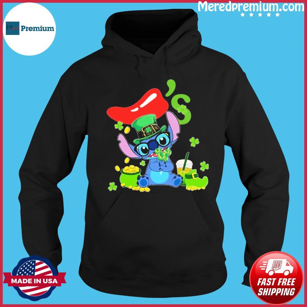 Baby Stitch And Chili's St Patrick's Day Shirt Hoodie.jpg