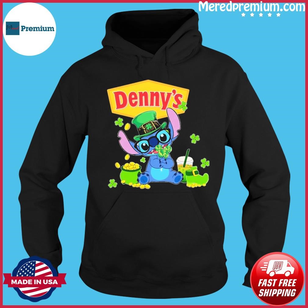 Baby Stitch And Denny's St Patrick's Day Shirt Hoodie.jpg
