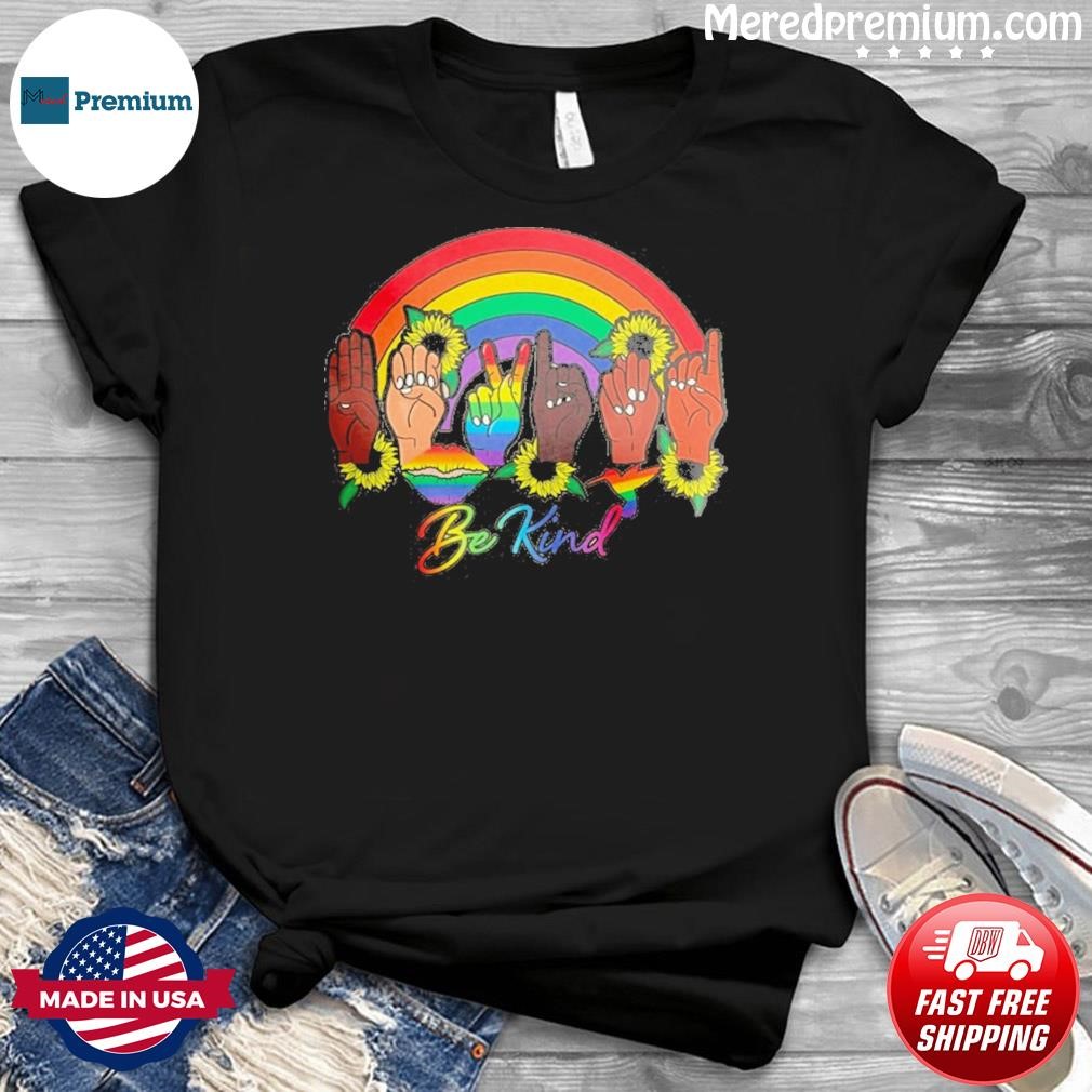 Be Kind Hand Friend Rainbow Shirt