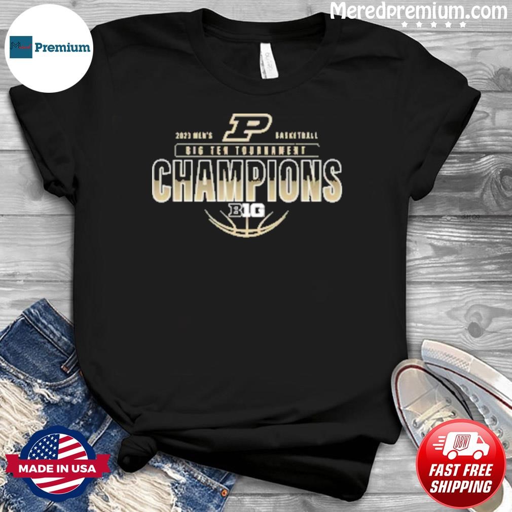 Black Women's Purdue Big Ten 2023 B1g Tournament Champions Shirt
