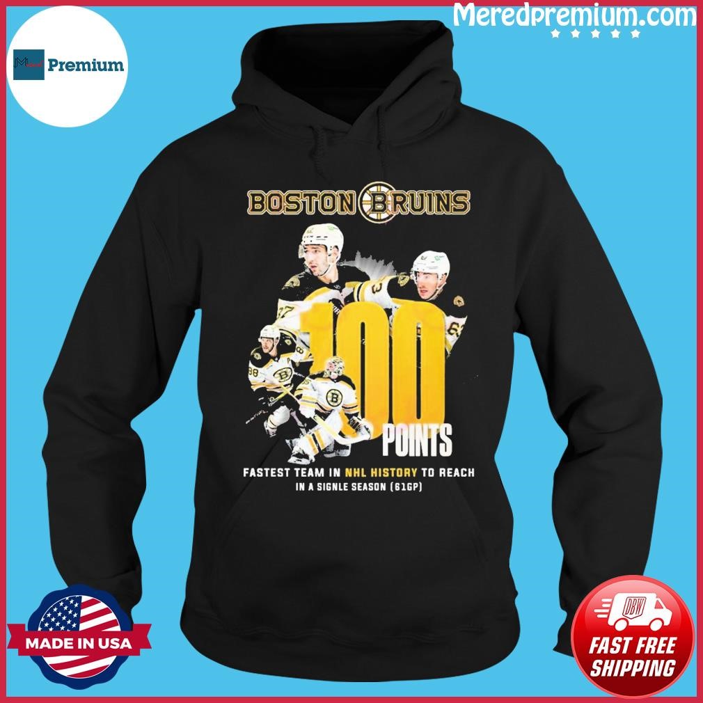 Boston Bruins 100 Points Fastest Team In NHL History To Reach In A Signle Season Shirt Hoodie.jpg