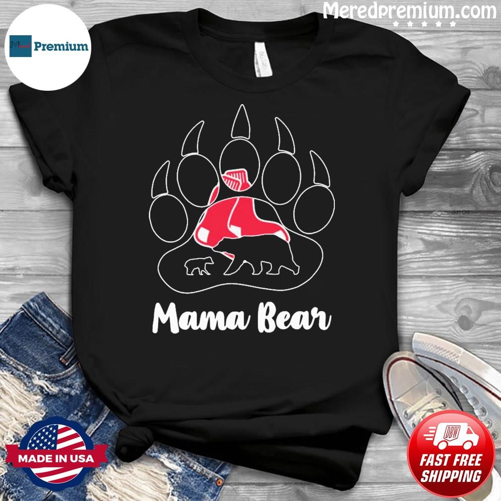 Boston Red Sox Paw Mama Bear Shirt