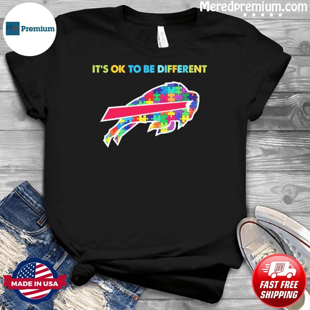 Buffalo Bills It's Ok To Be Different Autism Awareness Shirt