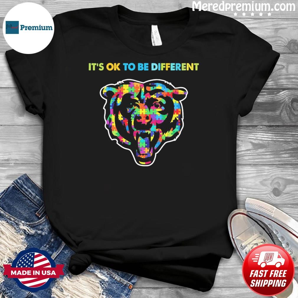 Chicago Bears It's Ok To Be Different Autism Awareness Shirt