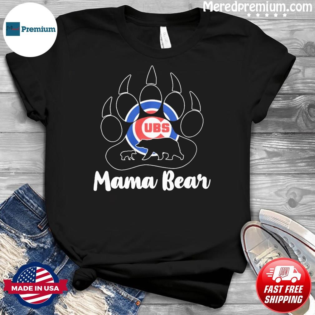Chicago CUBS Paw Mama Bear Shirt