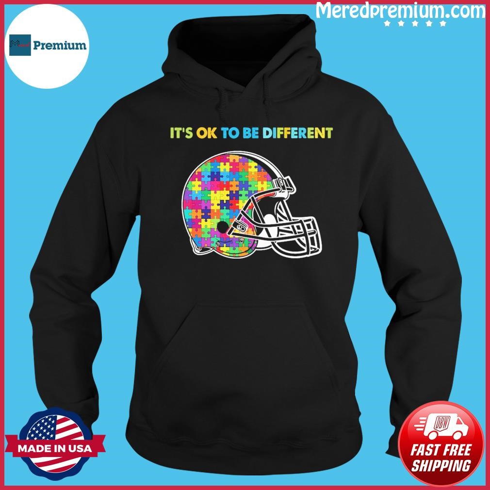 Cleveland Browns It's Ok To Be Different Autism Awareness Shirt Hoodie.jpg